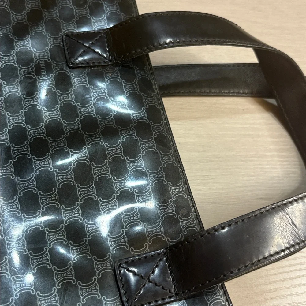Vintage Celine Macadam PVC Mini Tote‎ – Black 11